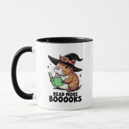 Caneca Leia Mais Livros Capybara Halloween
