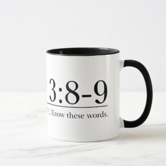 Caneca Leia o 3:8 de Peter da bíblia 1 - 9