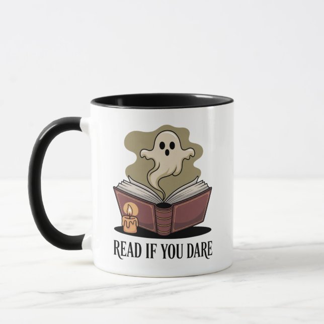 Caneca Leia Se Você Atreve O Fantasma Da Bolsa (Esquerda)