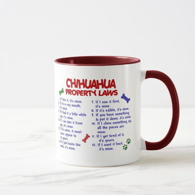 Caneca Leis 2 da propriedade da CHIHUAHUA (Direita)