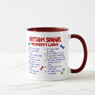 Caneca Leis 2 da propriedade do SPANIEL de BRITTANY