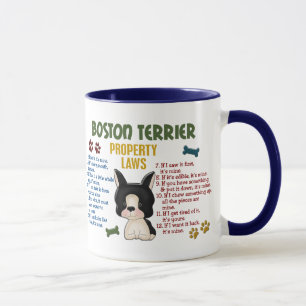 Caneca Leis 4 da propriedade de Boston Terrier