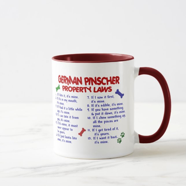 Caneca Leis ALEMÃS 2 da propriedade do PINSCHER (Direita)