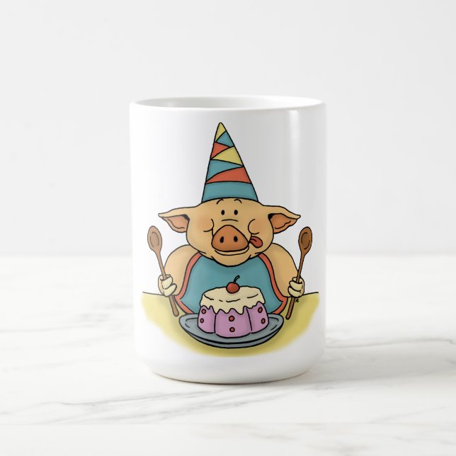 caneca leitão com fome da festa de aniversário (Centro)