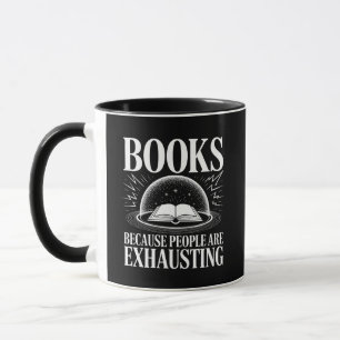 Caneca Leitor Porque as Pessoas São Exaustivas