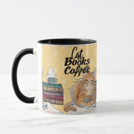 Caneca Leitura de Livros Gelados Café
