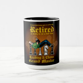 Caneca Leitura e Xadrez - Grande Mestre