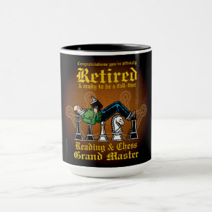 Caneca Leitura e Xadrez - Grande Mestre