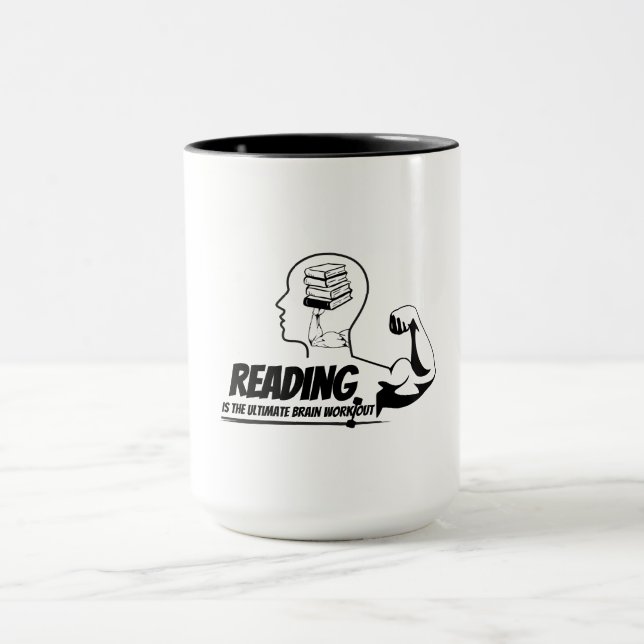 Caneca Leitura = Ganhos Cerebrais (Centro)