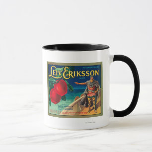 Caneca Leiv Eriksson Apple etiqueta - a caxemira, WA