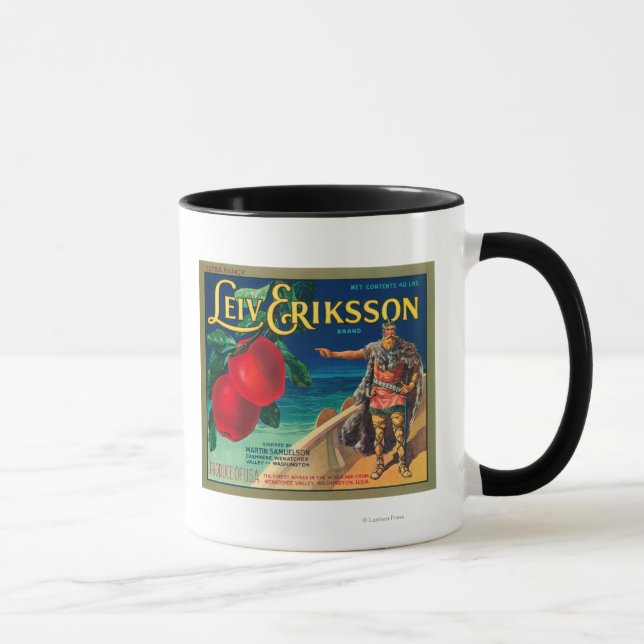 Caneca Leiv Eriksson Apple Label - Cashmere, WA (Direita)