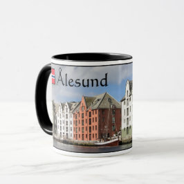 Caneca Lembrança de Alesund Noruega