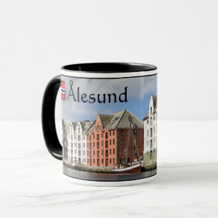 Caneca Lembrança de Alesund Noruega