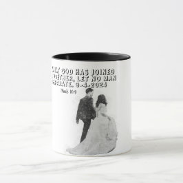 Caneca Lembrança Personalizada da Noiva com Versículo da