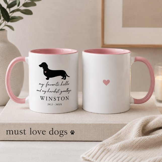 Caneca Lembrança Personalizada de Perda de Cachorro | Mem (Criador carregado)