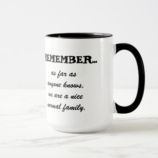 Caneca lembre-se... (Direita)