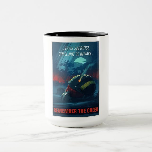 Caneca Lembre-se do Creek- Helldivers 2 (Centro)