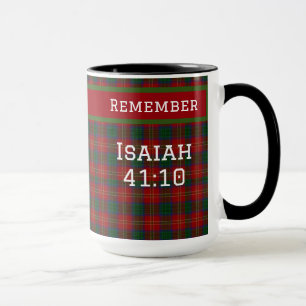 Caneca Lembre-se Isaías 41:10 Seja Destemido Fé Cristã