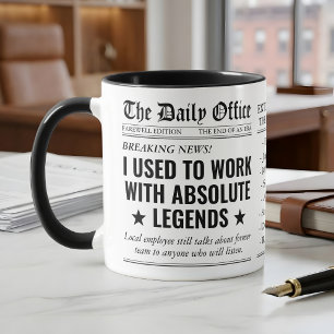Caneca Lendas de Despedida de Colega de Trabalho de Jorna