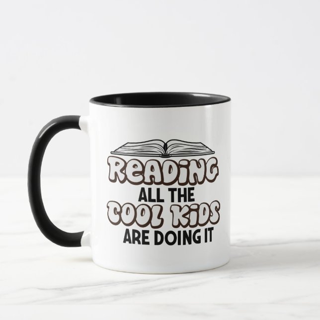 Caneca Lendo Mug do Livro (Esquerda)