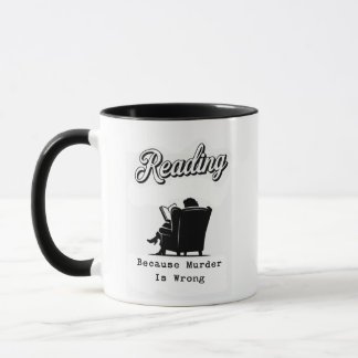 Caneca Lendo Porque Assassinato é Errado | Presente para