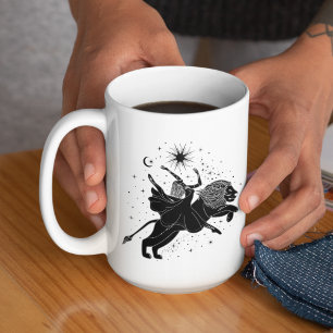 Caneca Leo Dancing Girl 15oz Black Rim Mug
