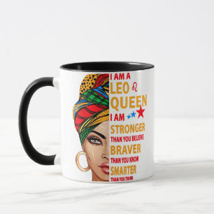 Caneca Leo Rainha, sou mais forte presente de aniversário
