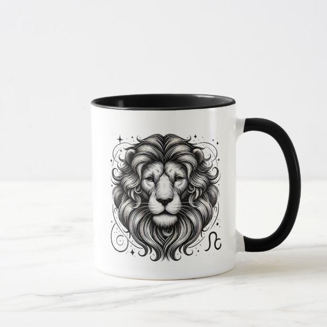 Caneca Leo Zodiac Lion Astrology Gift (Direita)