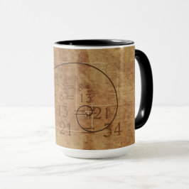 Caneca Leonardo da Vinci. Golden Ratio. De gulden snede