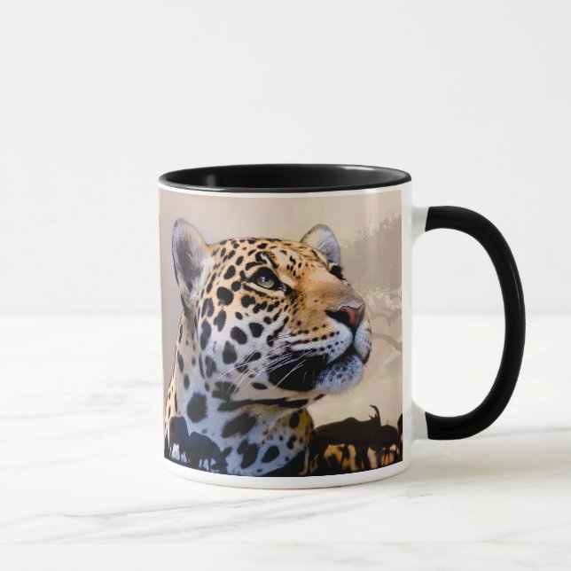 Caneca Leopardo Art 1° Mug (Direita)