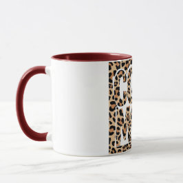 Caneca Leopardo Imprima Legal Dia de as mães da Mãe