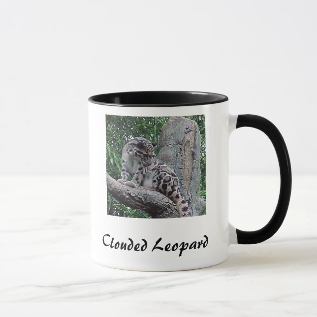 Caneca Leopardo nublado (Direita)