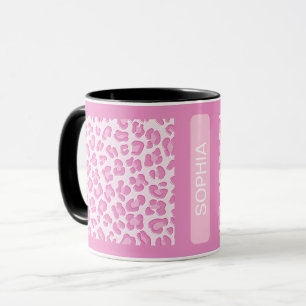 Caneca Leopardo, Pink Line