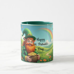 Caneca Leprechaun Com Dourada Mug