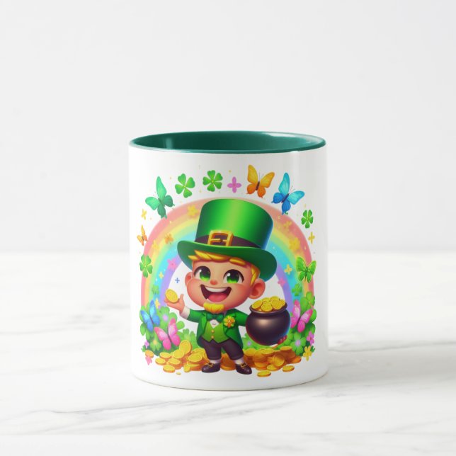 Caneca Leprichão Mágico do Arco-íris com Ouro (Centro)