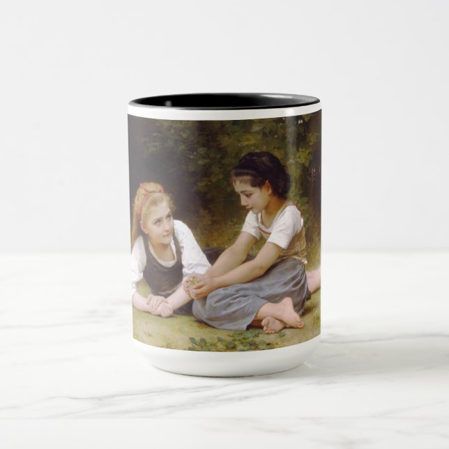 Caneca Les Noisettes: Jovens Meninas Colhendo Avelãs (Centro)
