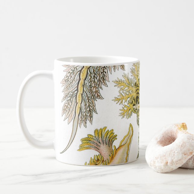 Caneca Lesmas Marinhas por Ernst Haeckel, Nudibrânquia Vi (Com Donut)