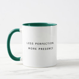 Caneca Less Perfection Fun Typography Two-Tone Mug