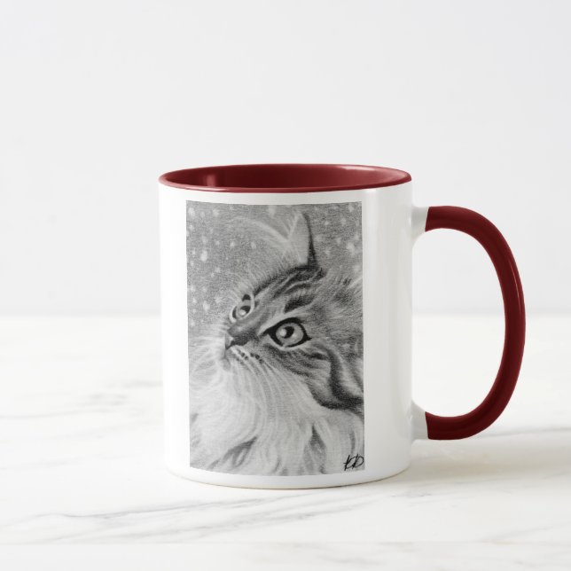 Caneca Let é gato do gatinho da neve (Direita)