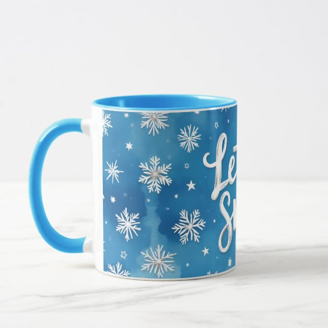 Caneca Let It Snow, Christmas, Author Natasha Us   (Esquerda)