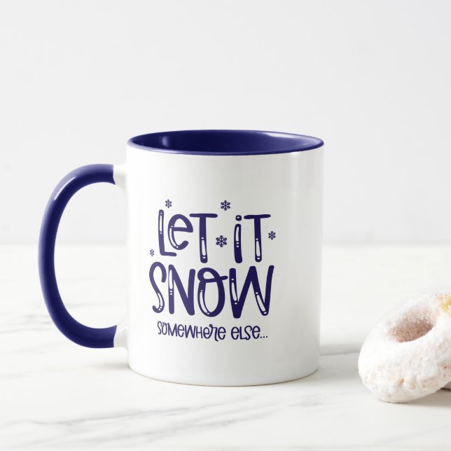 Caneca Let it Snow Coffee Mug (Com Donut)