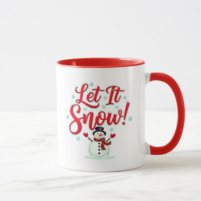Caneca Let It Snow! Festive Coffee Mug (Direita)