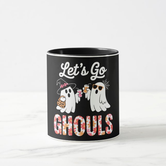 Caneca Let’s Go Ghouls Funny Halloween (Centro)
