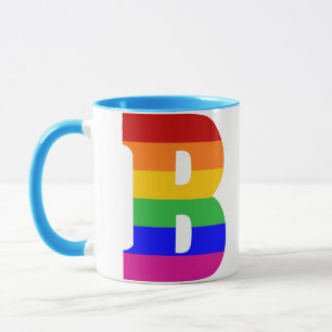 Caneca Letra arco-íris B
