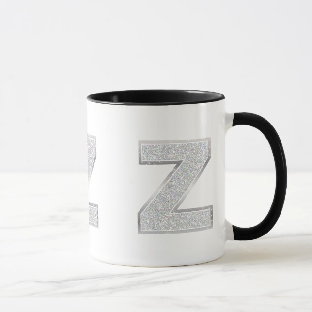Caneca Letra de prata Z (Direita)