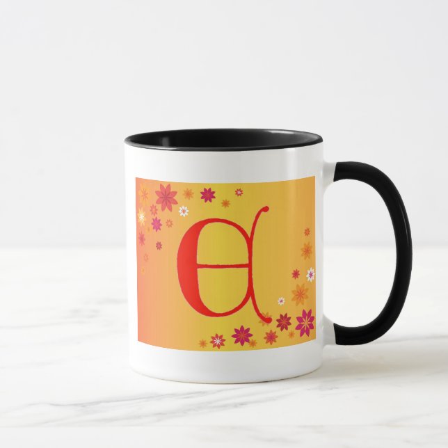 Caneca Letra E Mug (Direita)