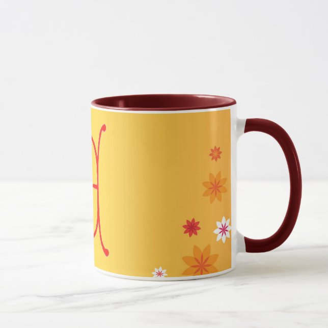 Caneca Letra E Mug (Direita)
