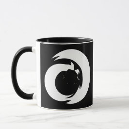 Caneca Letra Estilizada "A" Monograma Arte Moderna