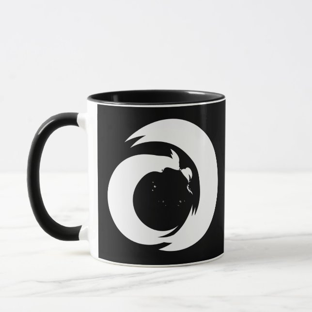 Caneca Letra Estilizada "A" Monograma Arte Moderna (Esquerda)