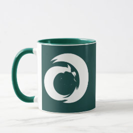 Caneca Letra Estilizada "A" Monograma, Mug de Arte Modern